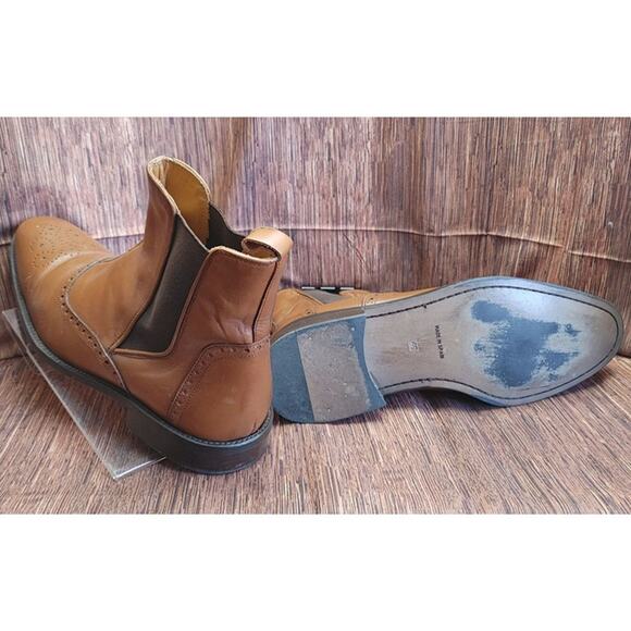 Timothy Allen Custom Spanish Light Brown Chelsea Boots Men's Size 40 (7) - Picture 2 of 3